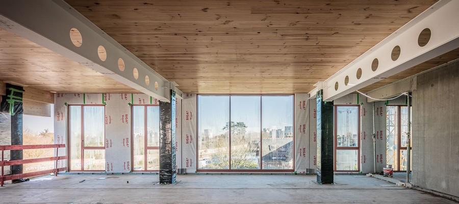 Le plancher CLT à Bois Lilas - Lamotte