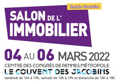 Affiche du Salon de l'Immobilier à Rennes (2022) - Lamotte