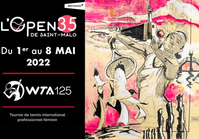 Affiche de l'Open de tennis de Saint-Malo 2022 - Lamotte