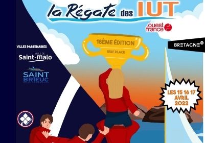 Affiche de la Régate des IUT 2022 à Saint-Malo - Lamotte
