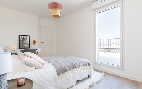 Programme immobilier neuf à Saint-Sébastien-sur-Loire (44) - Chambre dans un appartement Le Connect' - Lamotte