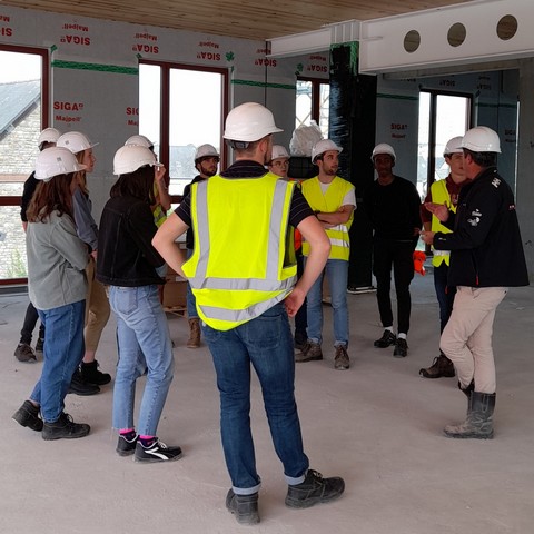 Chantier Bois Lilas - Visite des étudiants de l'INSA - Les FOB - Lamotte