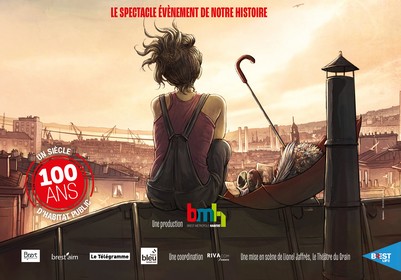 Affiche du spectacle Habités - 100 ans de Brest Métropole Habitat - Lamotte