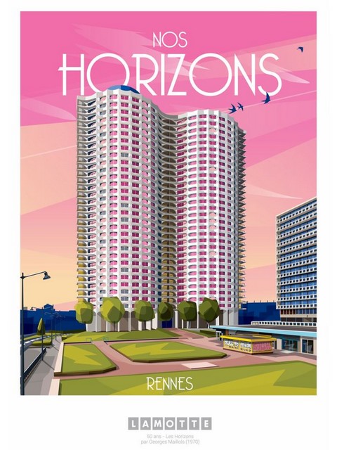 Affiche Nos Horizons - Georges Maillols - Lamotte