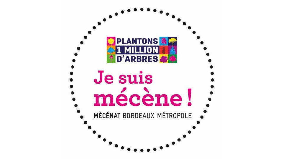 Logo Mécénat Bordeaux Métropole - Plantons 1 million d'arbres - Lamotte