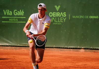 Le joueur de tennis Manuel Guinard, parrainé par Lamotte