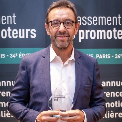 Philippe Goujat à la remise du Prix Végétalisation / Tertiaire d'Innovapresse - Lamotte