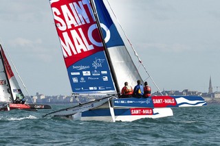 Partenariat - Bateau lors du Tour de France à la voile - Lamotte Sacib