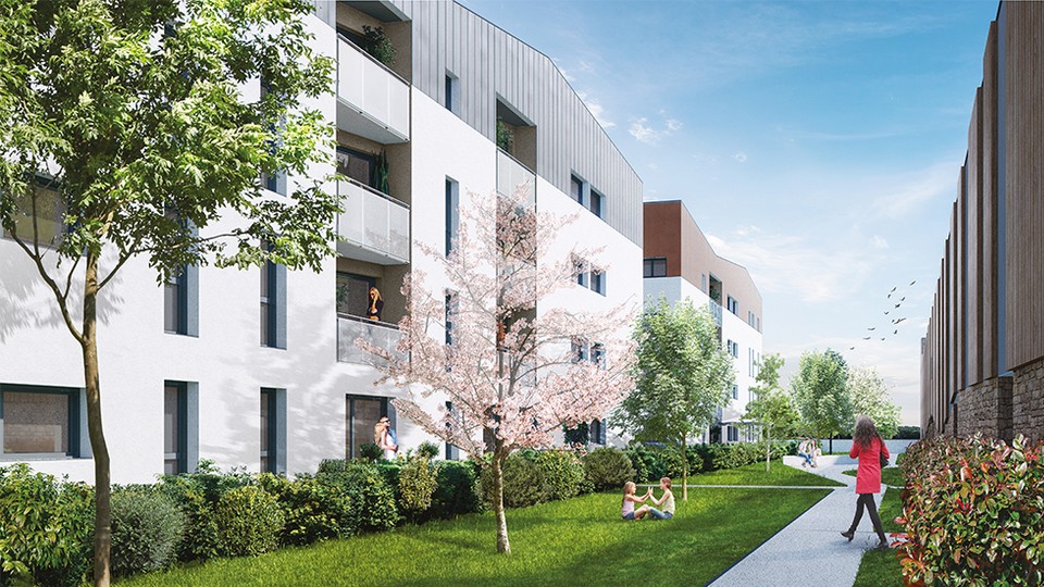Programme immobilier neuf à Saint-Malo - Passage intérieur de Grand Jardin - Lamotte