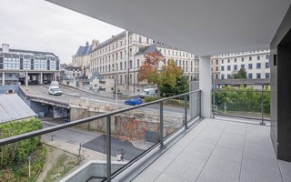 Habitat inclusif - Appartement du programme immobilier neuf Avant-Scène à Vannes - Balcon - Lamotte