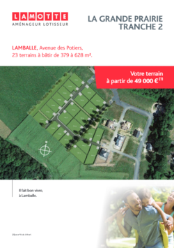 Terrain à construire - La Grande Prairie à Lamballe-Armor (22) - Plaquette commerciale - Lamotte Aménageur Lotisseur