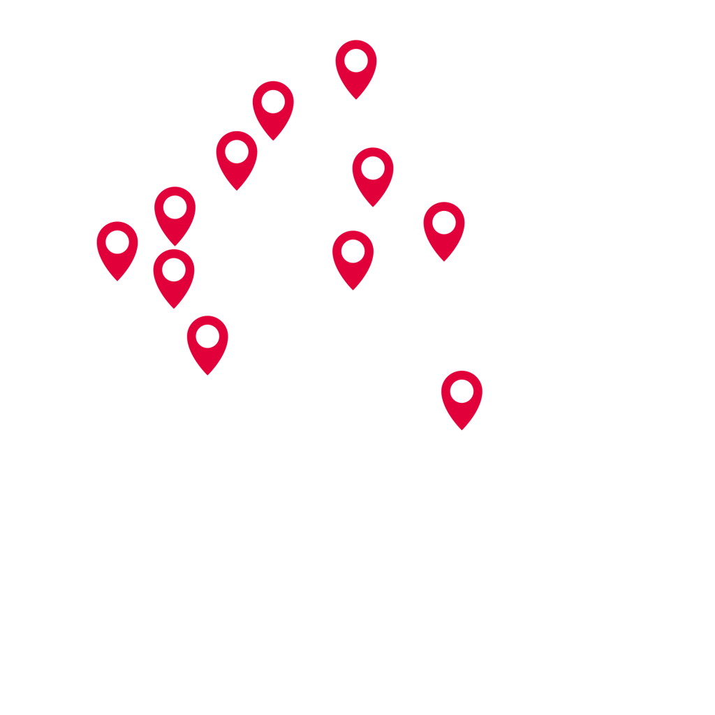 Carte de France des projets Corétech - Lamotte