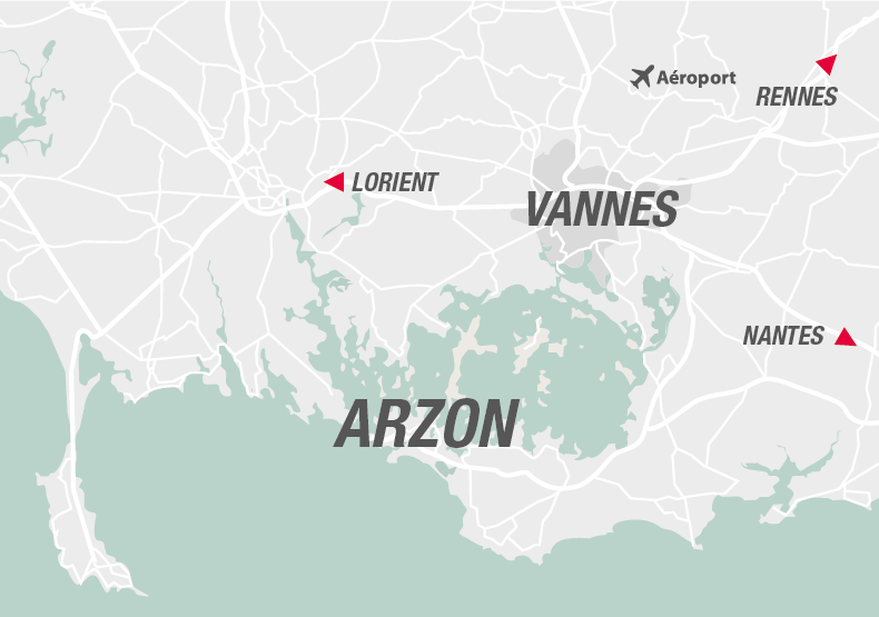Programme immobilier neuf - Peninsula à Arzon (56) - Plan de situation - Lamotte