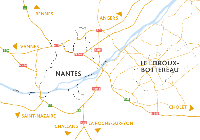 Programme immobilier neuf - Villa Opale au Loroux-Bottereau (44) - Plan de situation - Lamotte