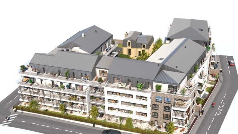 Programme immobilier neuf - Terre Malouine à Saint-Malo (35) - Maquette - Lamotte