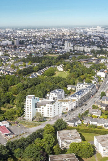 Résidence étudiante - Green Academy à Rennes (35) - Vue de quartier 1 - Lamotte