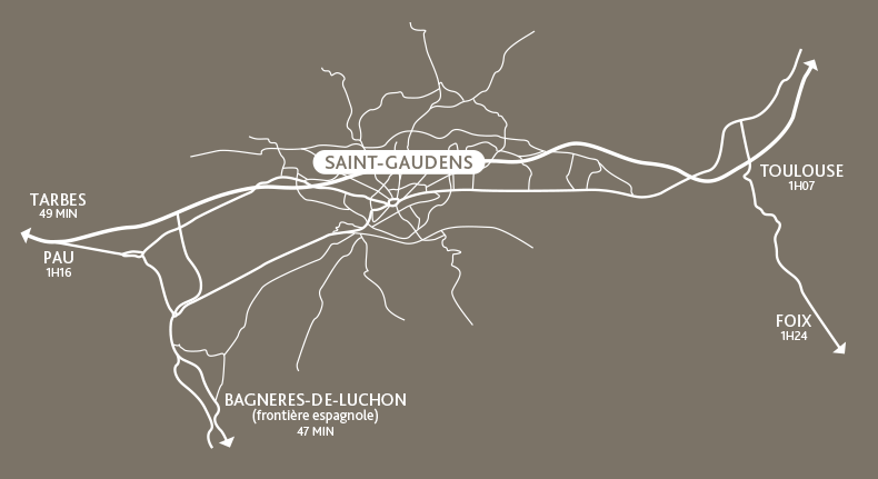 Résidence services seniors - Résidence de Comminges à Saint-Gaudens (31) - Plan de situation - Lamotte
