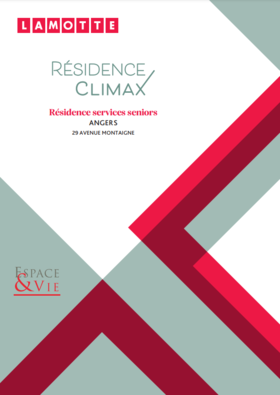 Résidence services seniors - Climax à Angers (49) - Plaquette commerciale - Lamotte