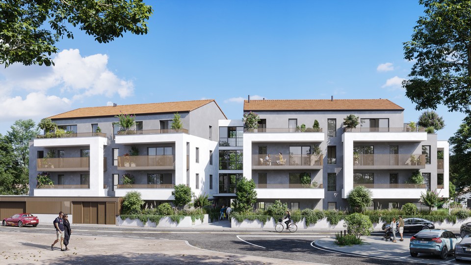Programme immobilier neuf Villa Opale au Loroux-Bottereau - Façade vue de la rue - Lamotte