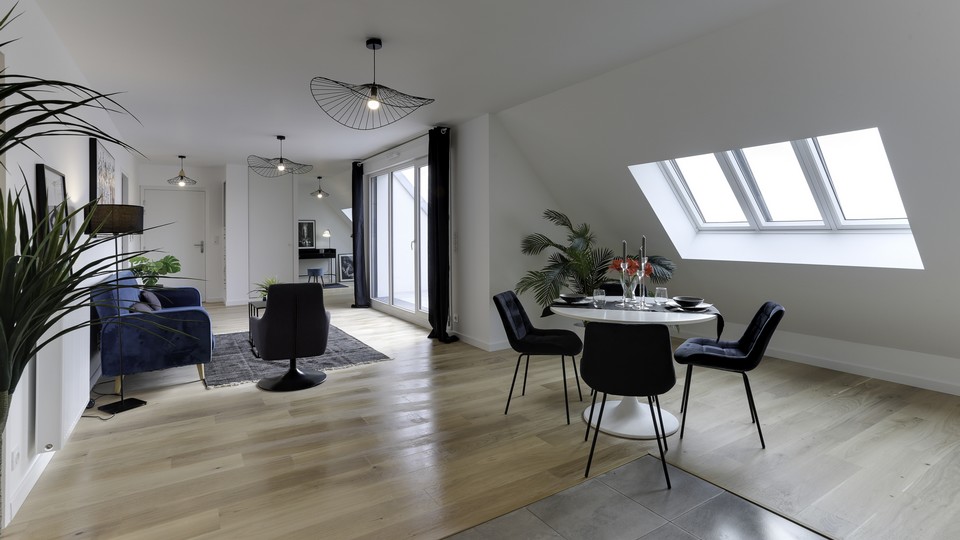 Programme immobilier neuf Le 235 à Rennes- Journée portes ouvertes - Salon - Lamotte
