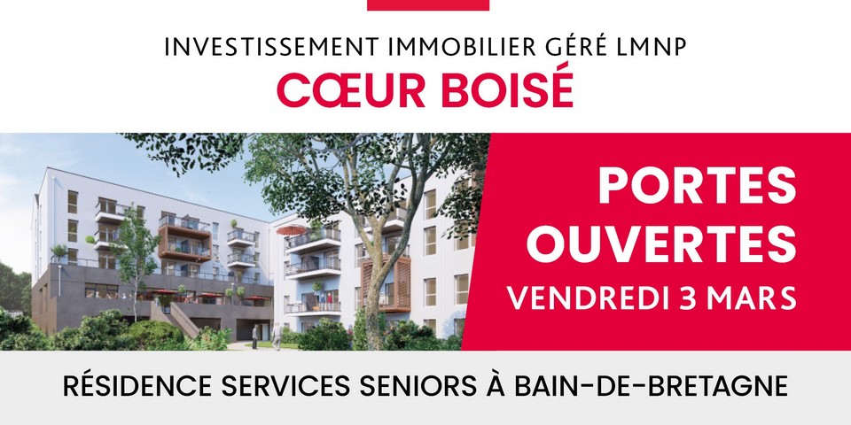 Résidence services seniors à Bain-de-Bretagne - Journée portes ouvertes Cœur Boisé - Investissement immobilier - Lamotte