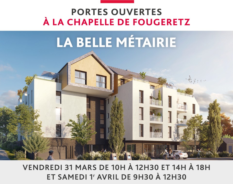 Programme immobilier neuf à La Chapelle-des-Fougeretz - Journées portes ouvertes (JPO) à La Belle Métairie - Lamotte