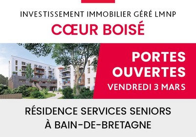 Résidence services seniors à Bain-de-Bretagne - Portes ouvertes Cœur Boisé - Investissement immobilier - Lamotte