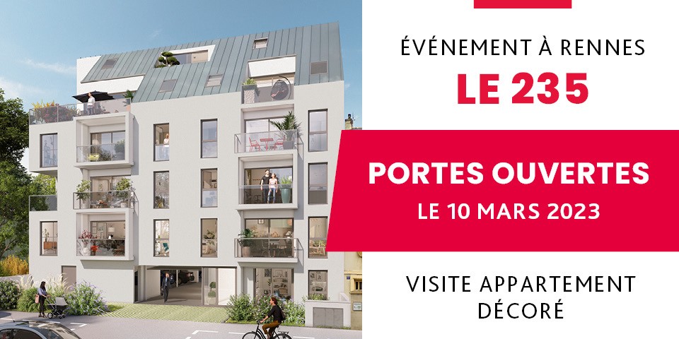 Programme immobilier neuf Le 235 - Journée portes ouvertes à Rennes - Lamotte