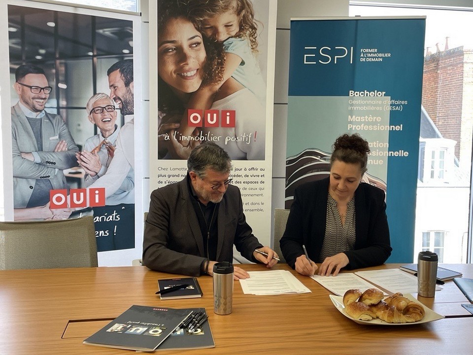 Signature de la convention de partenariat avec l'ESPI - Lamotte