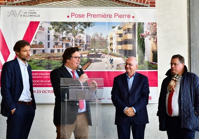 Programme immobilier neuf à Nantes (44) - Première pierre du Cours d'Allonville - Lamotte