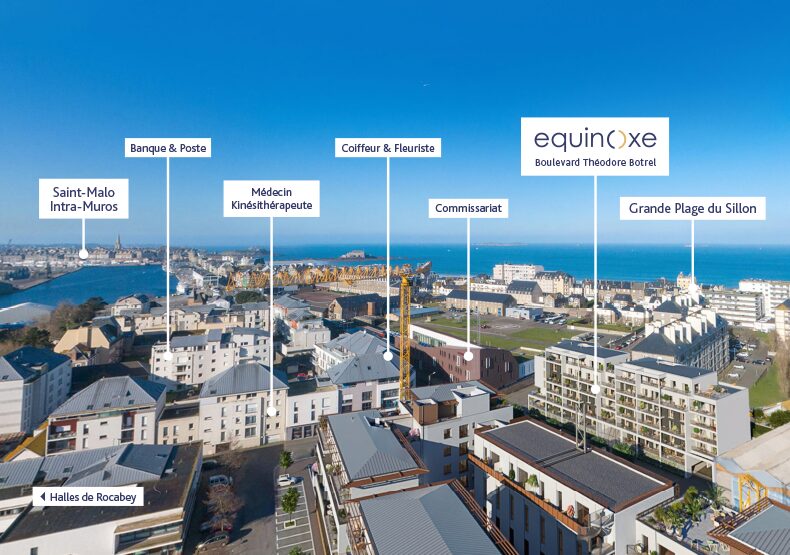 Programme immobilier neuf - Équinoxe à Saint-Malo (35) - Plan de situation - Lamotte