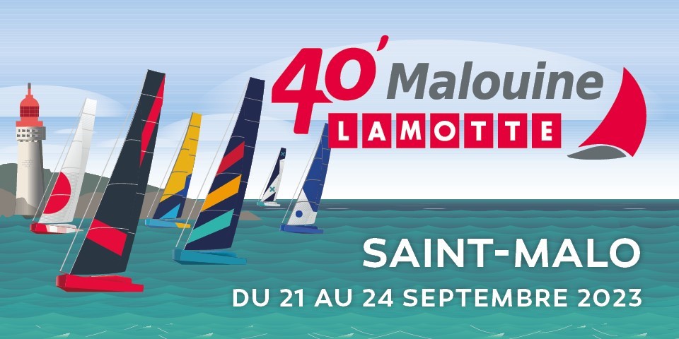 Affiche officielle 2023 de la 40' Malouine - Lamotte
