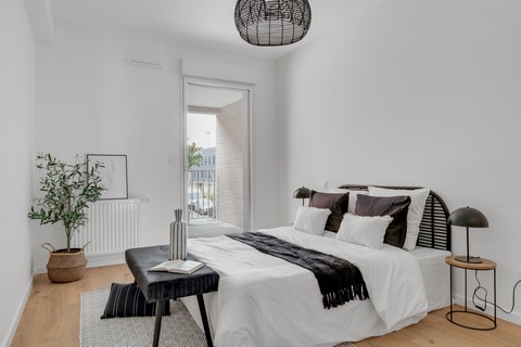 Programme immobilier neuf Cosmopolitan à Nantes - Appartement témoin - Chambre parents - Lamotte