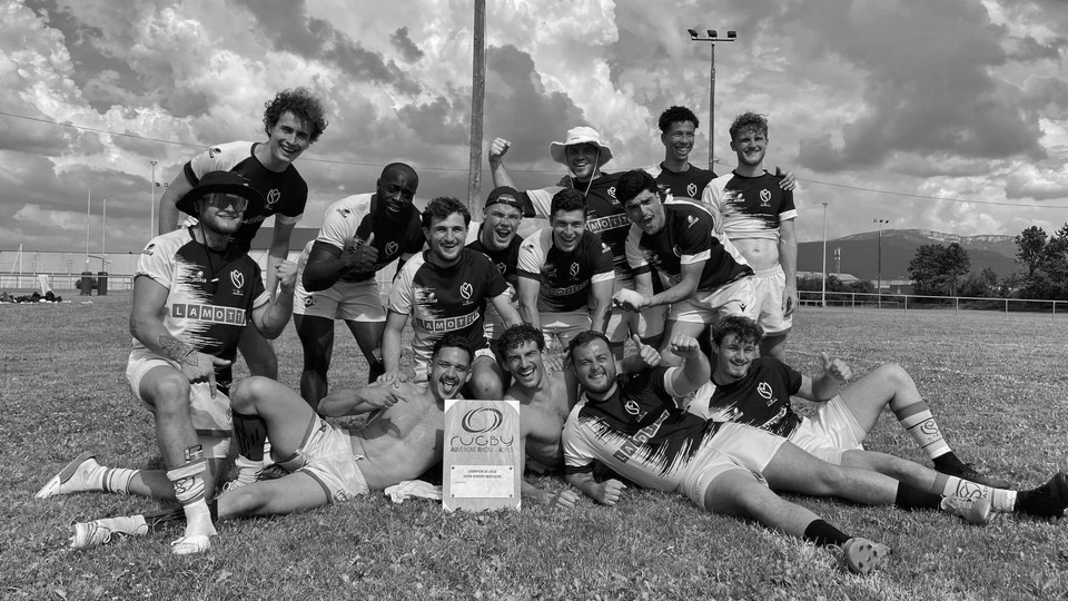 Équipe du Stade Métropolitain, championne 2023 de la Ligue AURA (Auvergne-Rhône-Alpes) en rugby à VII - Lamotte