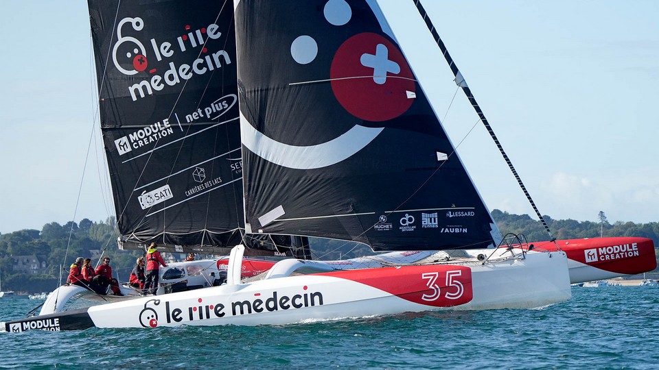 40' Malouine 2023 - Suivi de course - Ocean Fifty Le Rire Médecin - Lamotte