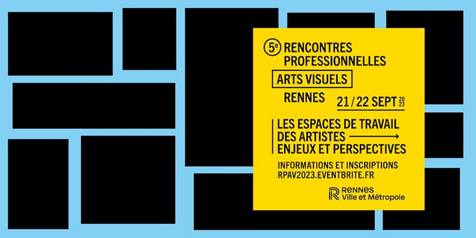 5èmes Rencontres professionnelles des Arts Visuels à Rennes - Affiche - Lamotte