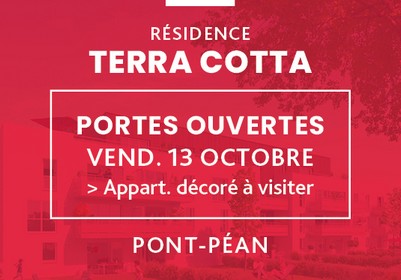 Journée portes ouvertes le 13 octobre 2023 - Programme immobilier neuf Terra Cotta à Pont-Péan - Lamotte