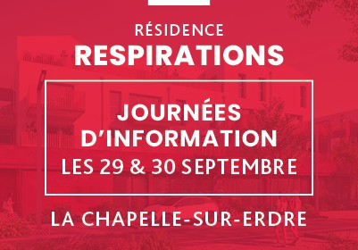 Week-end de lancement commercial et journées d'information - Programme immobilier neuf Respirations à La Chapelle-sur-Erdre - Lamotte