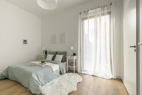 Programme immobilier neuf Petit Bruges - Journées portes ouvertes - Visite de l'appartement témoin - Chambre parent - Lamotte