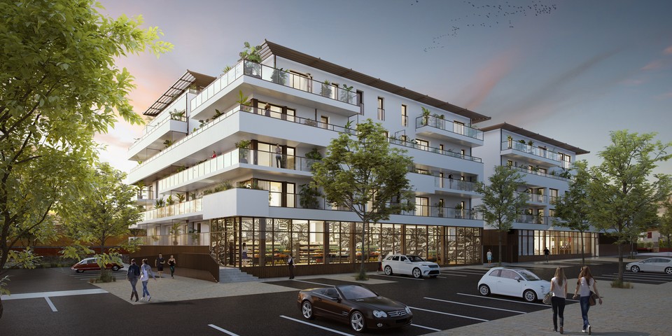 Programme immobilier neuf Agora Vivre Rocabey à Saint-Malo - Vue parking - Lamotte