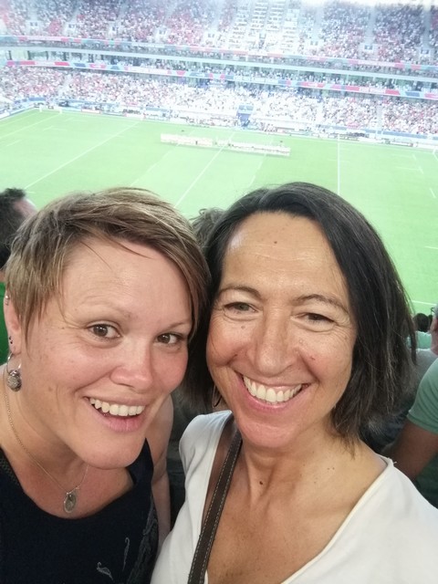 Coupe du monde de rugby 2023 - Pays de Galles - Fidji à Bordeaux - Caroline et Isabelle - Lamotte