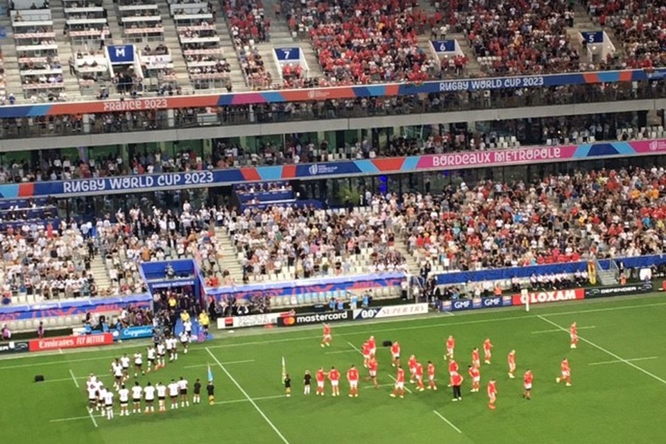 Coupe du monde de rugby 2023 - Match Pays de Galles - Fidji à Bordeaux - Lamotte