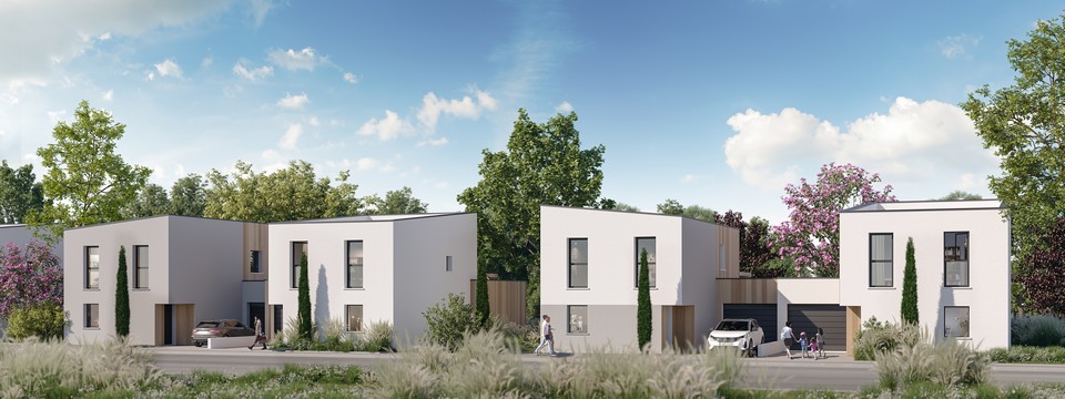 Journées portes ouvertes - Programme immobilier neuf Villas Andromède à Artigues-près-Bordeaux - Extérieur de la résidence - Lamotte