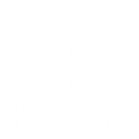 Partenariat avec Ecotree - Logo blanc avec baseline - Lamotte