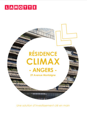 Résidence étudiante - Climax à Angers (49) - Plaquette commerciale - Lamotte