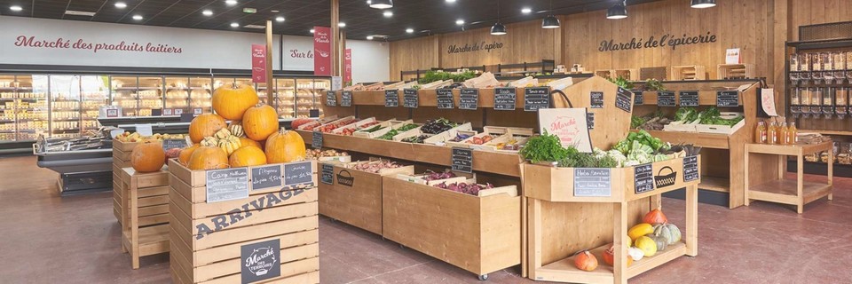 Magasin - Boutique Marché des Terroirs à Orvault (44) - Lamotte Entreprises & Commerces