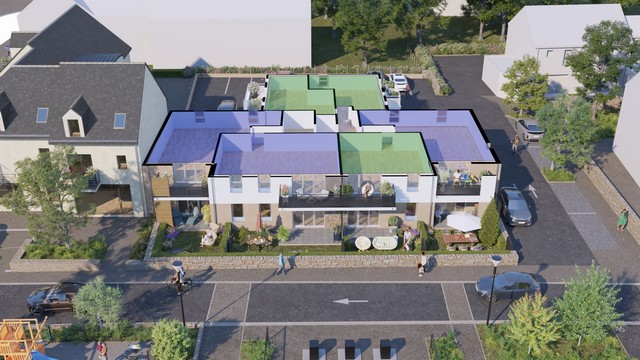 Maquette 3D - Programme immobilier neuf La Villa de l'Odet à Gouesnach (29) - Lamotte