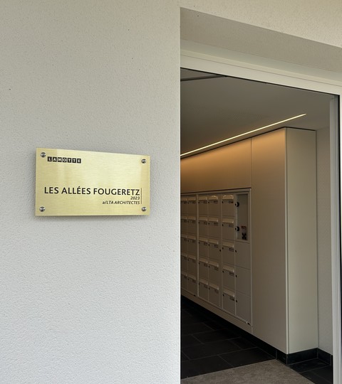 Livraison du programme immobilier neuf Les Allées Fougeretz à La Chapelle-des-Fougeretz (35) - Entrée - Lamotte