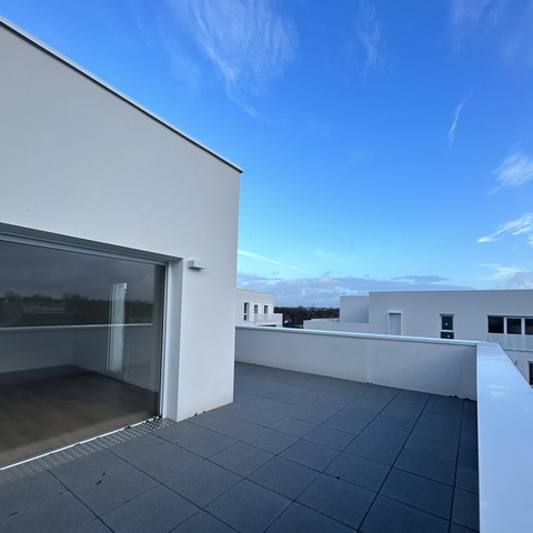 Livraison du programme immobilier neuf Les Allées Fougeretz à La Chapelle-des-Fougeretz (35) - Terrasse extérieure - Lamotte