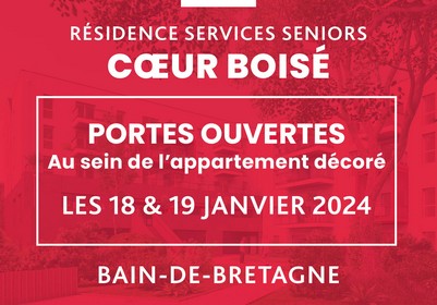Journées portes ouvertes - Résidence services seniors Cœur Boisé à Bain-de-Bretagne - Lamotte
